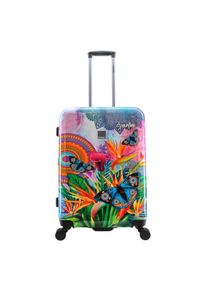 Saxoline Koffer "Butterfly Nature", bunt, Polypropylen, bedruckt, Koffer, besonders strapazierfähig