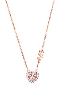 Michael Kors Damen Kette mit Anhänger "Herz, PREMIUM, MKC1520A2791", Silber 925 (Sterlingsilber), L: 45,5cm, bunt, Silber 925 (Sterlingsilber),