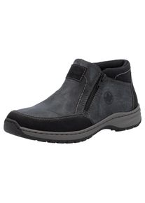 Rieker Herren Winterboots, Gr. 46, grau, Lederimitat, sportlich, Schuhe, Winterstiefelette, Halbschuh mit beidseitigen Reißverschlüssen