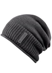 Chillouts Damen Beanie "Etienne Hat", grau, casual,klassisch,modisch,sportlich, unifarben, Strick, Feinstrick, Baumwolle, Mützen, mit dezentem