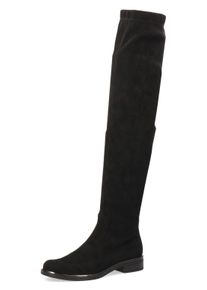 Caprice Damen Overkneestiefel, Gr. 38,5, schwarz, Textil, klassisch, Schuhe, mit XS-Stretchschaft