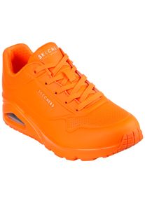 Skechers Damen Sneaker "UNO - NIGHT SHADES", Gr. 36, orange, Lederimitat, sportlich, Schuhe, im Monochrome-Look