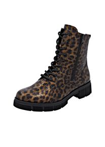 Remonte Damen Schnürstiefelette, Gr. 43leo antik, Lederimitat, metallic, modisch, Schuhe, Schnürboots, Stiefelette, Profilsohle, mit