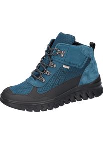 Waldläufer WALDLÄUFER Damen Trekkingschuh "H-BIGGI", Gr. 8, blau, Gummi, Textil, Synthetik, Nubukleder, Veloursleder, sportlich, Schuhe, Outdoorboots,