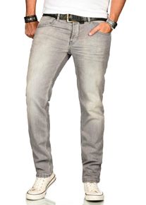 Herren Stretch-Jeans "ASAngelo", grau, Gr. 38, Alessandro Salvarini, Obermaterial: 98% Baumwolle, 2% Elasthan, Jeans, Angenehme Passform durch