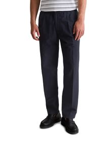 Marc O'Polo Herren Chinohose "mit feiner Crinkle-Struktur", blau, casual, Gr. S, MARC O'POLO DENIM, unifarben, Obermaterial: 80% Baumwolle, 20% Polyamid, Hosen