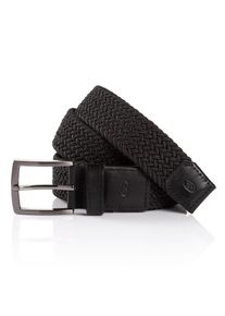 Tom Tailor Damen Flechtgürtel "TTJAMIE", schwarz, klassisch,sportlich,casual, Gr. 90, unifarben, Materialmix, Gürtel, 3,5 cm breiter Flechtgürtel,