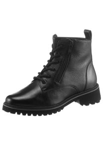 Ara Damen Schnürstiefelette "KENT", Gr. 5, schwarz, Glattleder, elegant, Schuhe, mit Profilsohle