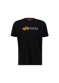 Herren T-Shirt "Alpha Industries Men - T-Shirts Alpha Label T-Shirt PP", schwarz, Gr. XL, Alpha Industries, Obermaterial: 100% Baumwolle, Shirts