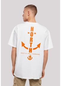 F4NT4STIC Herren T-Shirt "North Anker Knut & Jan Hamburg", weiß, casual, Gr. XL, Obermaterial: 100% Baumwolle, Shirts, Print