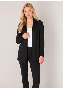 Base Level Damen Strickjacke "Yayla", schwarz, casual, Gr. 44, unifarben, Strick, Obermaterial: 94% Viskose, 6% Elasthan, Strickjacken, In