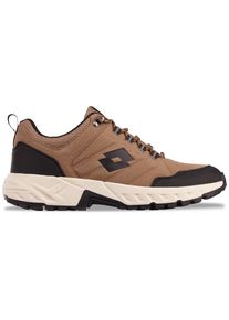 Lotto Sneaker, Gr. 42, braun, Synthetik, Kunstfaser, mehrfarbig, sportlich, Schuhe, - mit Laceloops & Metalhooks