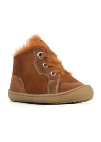 Richter Kinder Lauflernschuh "Maxi WMS: Mittel", Gr. 20, braun, Veloursleder, Lammfell, casual, Schuhe, Winterstiefel mit herausnehmbarer Sohle,