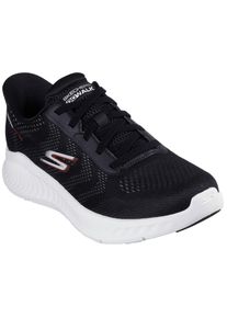 Skechers Herren Slip-On Sneaker "GO WALK NOW-PAYTON", Gr. 41, schwarz-weiß, Textil, sportlich, Schuhe, Trainingsschuh, Schnürschuh mit Handsfree