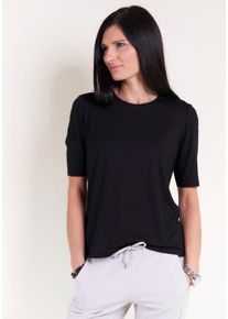 Seidel Moden Damen T-Shirt, 54, schwarz, Jersey, Obermaterial: 96% Viskose, 4% Elasthan, Shirts, MADE IN GERMANY