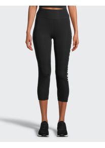 Venice Beach Damen Trainingstights "7/8 TIGHTS LUISA", schwarz, sportlich, Gr. S, unifarben, Jersey, Obermaterial: 68% Polyamid, 32% Elasthan, Hosen
