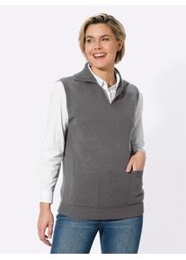 Classic Basics Damen Pullunder "Pullunder", grau, Gr. 38, unifarben, 100% Polyacryl, Pullover