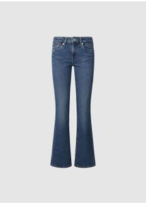 Pepe Jeans Damen Bootcut-Jeans "BOOTCUT LW", blau, casual, Gr. 29, Denim/Jeans, Obermaterial: 99% Baumwolle, 1% Elasthan, Jeans