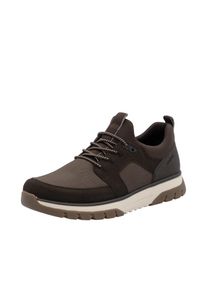 Rieker Herren Slip-On Sneaker, Gr. 40, braun, Lederimitat, Textil, sportlich, Schuhe, Slipper, Schlupfschuh, Halbschuh mit weicher MemoSoft-Innensohle