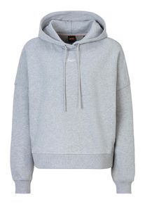 BOSS Orange Damen Hoodie "Ehoody Premium Damenmode", silber, casual, Gr. XS, unifarben, Sweatware, Obermaterial: 100% Baumwolle, Sweatshirts, mit
