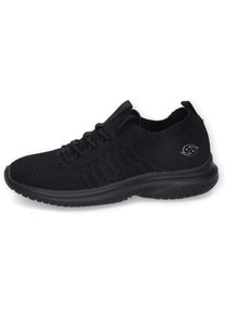 Damen Slip-On Sneaker, Dockers by Gerli, Gr. 36, schwarz, Textil, sportlich, Schuhe, Sneaker, Schlupfschuh, Freizeitschuh mit ultraleichter Sohle