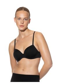 Mey Damen Bügel-BH "JOAN", Gr. 90, schwarz, Single Jersey, Obermaterial: 87% Polyamid, 13% Elasthan, casual, BHs, Kreuzband, Neckholder oder trägerlos