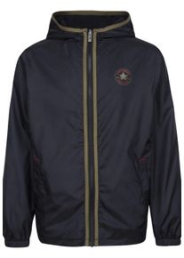 Converse Kinder Windbreaker "CNVB CORE WINDBREAKER", schwarz, sportlich, Gr. 128, unifarben, Obermaterial: 100% Polyester, Jacken, für Kinder
