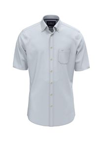 Fynch-Hatton Herren Kurzarmhemd, blau, casual, Gr. XL, unifarben, Web, Obermaterial: 100% Baumwolle, Hemden, mit Brusttasche und Logo-Print
