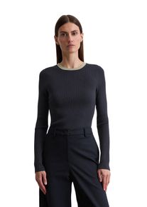 Marc O'Polo MARC O'POLO Damen Rundhalspullover "aus Viskose-Mix", blau, casual, Gr. XL, unifarben, Obermaterial: 80% Viskose, 20% Polyester, Pullover