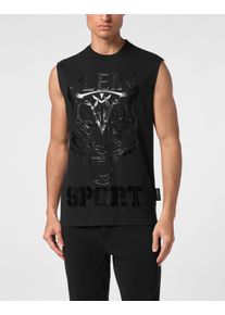 Plein Sport Herren T-Shirt "Tiger", schwarz, Gr. XL, Obermaterial: 100% Baumwolle, Shirts