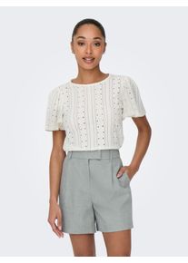 Only Damen Kurzarmshirt "ONLRIVERSIDE S/S FLAIRED TOP JRS", rot, modisch, Gr. M, unifarben, Jersey, Obermaterial: 99% Polyester, 1% Elasthan, Shirts