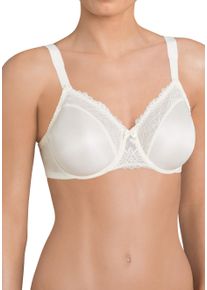 Triumph Damen Minimizer-BH "Ladyform Soft W X", Gr. 80, gelb, Microtouch, Spitze, Obermaterial: 43% Polyamid, 40% Polyester, 17% Elasthan, klassisch,