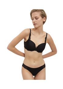 Triumph Damen Bügel-BH "Peony Florale WP", Gr. 80, schwarz, Spitze, Tüll, Obermaterial: 44% Polyester, 40% Polyamid, 16% Elasthan, unifarben,