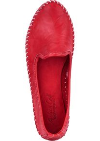 Andrea Conti Damen Slipper, Gr. 41, rot, Glattleder, Leder, modisch, Schuhe