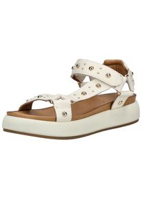 Inuovo Damen Riemchensandale "Inuovo Sandalen Leder", Gr. 39, beige, Leder, casual, Schuhe