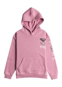 Roxy Kinder Hoodie "Surf Feeling", rosa, Gr. 12, 60% Baumwolle, 40% Polyester, Sweatshirts