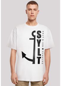 F4NT4STIC Herren T-Shirt "Sylt Anker Knut & Jan Hamburg", weiß, casual, Gr. XXXL, Obermaterial: 100% Baumwolle, Shirts, Print