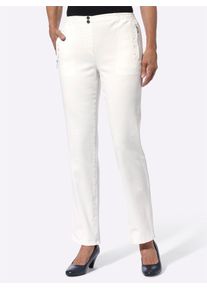 Classic Basics Damen Bequeme Jeans, beige, Gr. 48, unifarben, 98% Baumwolle, 2% Elasthan, Jeans