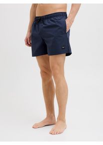 Jack & Jones JACK & JONES Herren Badeshorts "JPSTMAUI JJSWIM SOLID AKM SN", blau, modisch, Gr. XL, unifarben, Web, Polyester, Badehosen