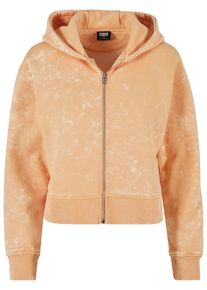 Urban Classics Damen Sweatjacke "Urban Classics Damen", orange, Gr. S, unifarben, 70% Baumwolle, 30% Polyester, Sweatjacken