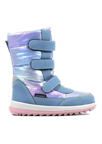 Richter Kinder Winterstiefel "Husky WMS: Weit", Gr. 28, bunt, Textil, Lederimitat, metallic, casual, Schuhe, Klettstiefel mit wasserdichtem Sympatex,