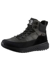 RIEKER SPORT Herren Winterboots, Gr. 40, grau, Leder, Textil, sportlich, Schuhe, Schneeboots, Outdoorstiefelette mit Fiber Grip-Laufsohle