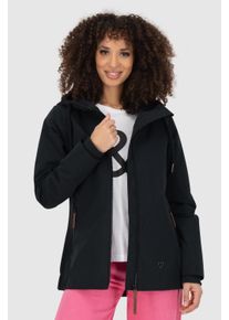 alife and kickin ALIFE & KICKIN Damen Sommerjacke "BETTYAKA", schwarz, casual, Gr. XL, unifarben, Web, Obermaterial: 100% Polyester, Jacken