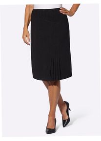 CLASSIC Damen Webrock, schwarz, Gr. 19, unifarben, 63% Polyester, 33% Viskose, 4% Elasthan, Röcke