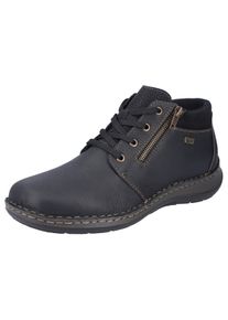 Rieker Herren Winterboots, Gr. 45, schwarz, Leder, Lederimitat, sportlich, Schuhe, mit wasserabweisender TEX-Membran
