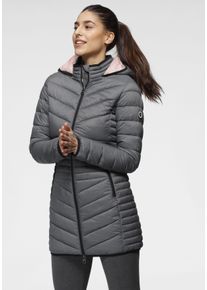 Kangaroos Damen Steppjacke, grau, casual, Gr. 36, unifarben, kontrastfarbene Details, Web, Obermaterial: 100% Polyamid. Futter: 100% Polyamid.