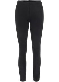 Pieces Damen Leggings "PCEDITA LONG LEGGINGS NOOS BC", schwarz, casual, Gr. S, unifarben, Jersey, Obermaterial: 94% Baumwolle, 6% Elasthan, Hosen