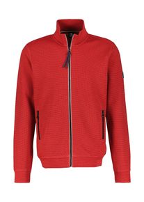 Lerros Herren Sweatjacke, rot, casual, Gr. XXL, unifarben, Sweatware, Obermaterial: 90% Baumwolle, 10% Polyester, Sweatjacken, mit Stehkragen