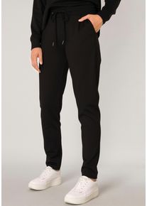 Base Level Damen Sweathose "YOAN", schwarz, casual, Gr. 38, unifarben, Sweatware, Obermaterial: 60% Viskose, 35% Polyamid, 5% Elasthan, Hosen, mit