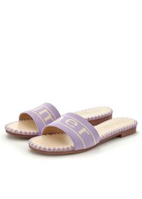 Lascana Damen Pantolette, Gr. 39, lila, Obermaterial: 100% Textilmaterial. Futter: 100% Lederimitat. Decksohle: 100% Lederimitat. Laufsohle: 100%